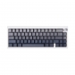 Gradient Grey 104+32 PBT Doubleshot Backlit Keycaps Set Cherry Profile Side Legends for MX Switches Mechanical Gaming Keyboard
